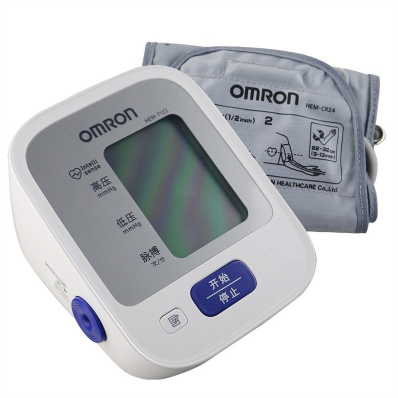 欧姆龙omron电子血压计hem7122家用血压测量仪上臂血压计电子血压计
