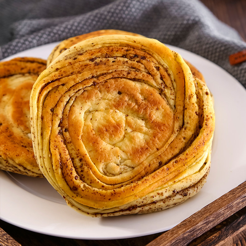 禾源五香紫苏锅盔甘肃平凉特产饼子大油馍火传统糕点