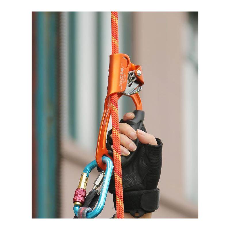 手式上升爬绳登山攀爬器探洞止滑器户外攀岩上升器