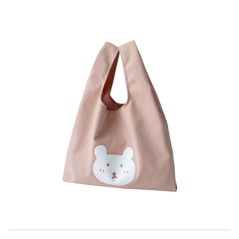 饭盒手提包便当遛弯可爱妈咪袋子手提袋时尚帆布包夏季饭盒袋