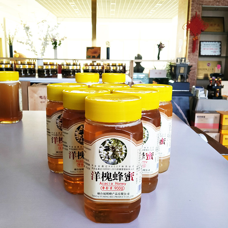 第二件半价福明纯正天然洋槐蜂蜜野生农家土蜂蜜枣花蜂蜜900g