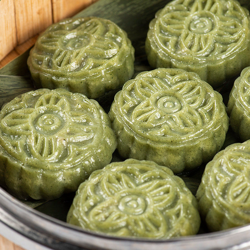 徽州糕点安徽黄山特产清明果艾叶粿青团手工糯米传统中式糕点
