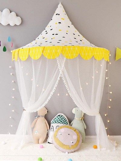 帐篷ins帷帐婴儿床风格摇篮儿童公主屋城堡堡公主儿童帐篷