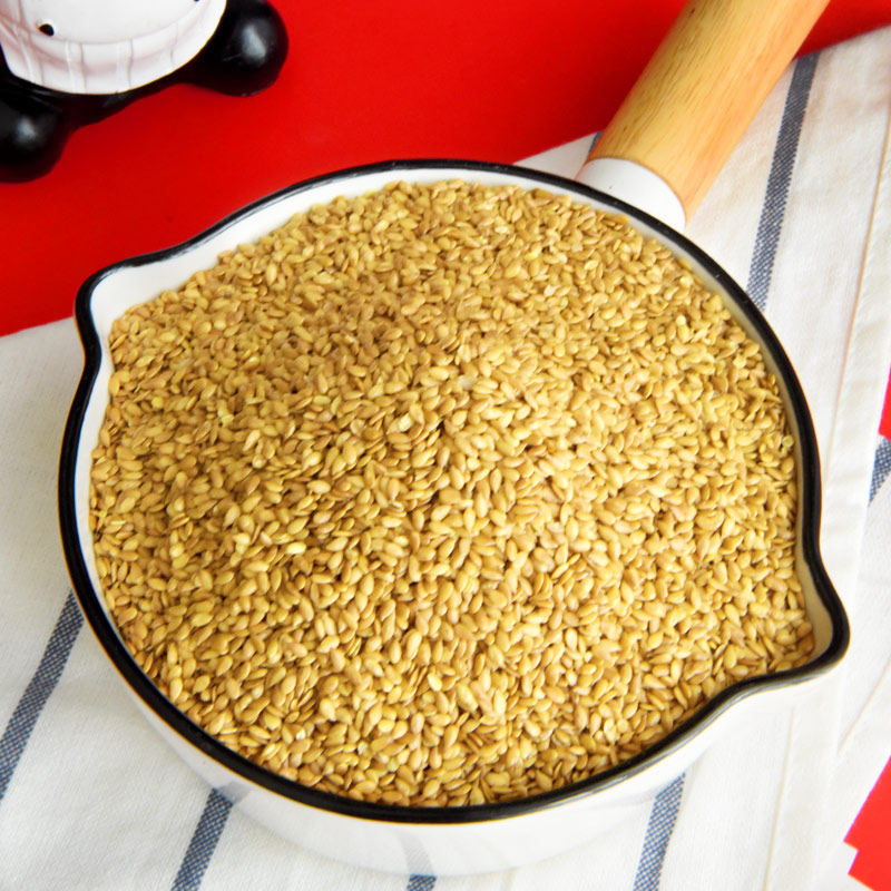 亚麻2斤黄金籽即籽仁食用胡麻旗舰店膳食代餐其它粮食
