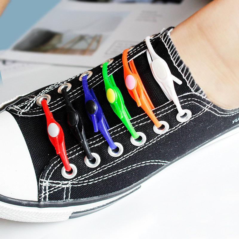 免系鞋带神器鞋带扣懒人硅胶小白鞋儿童弹力松紧鞋扣男女免绑运动