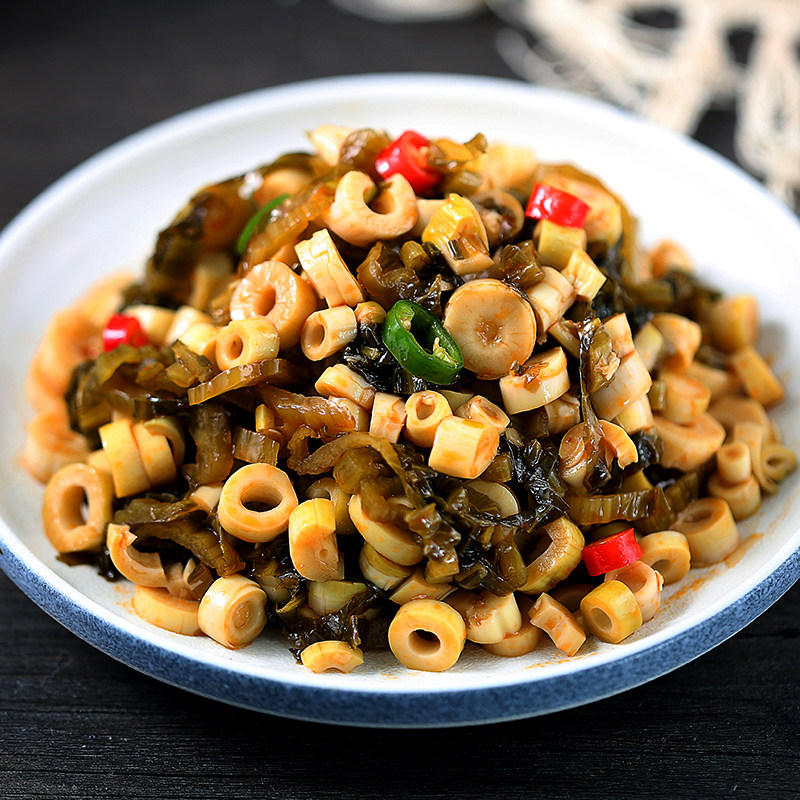 聪厨下饭菜湖南特产无辣免切酸菜小笋咸菜半成品腌制