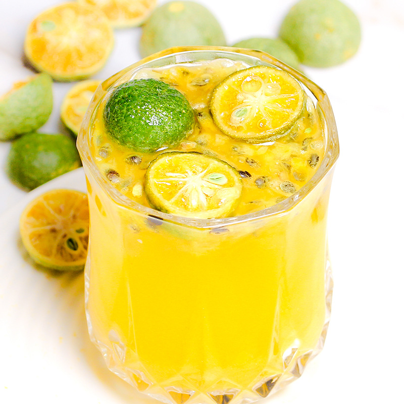 金桔柠檬百香果茶花果茶组合花茶茶包水果茶冷泡茶冻干柠檬片干片