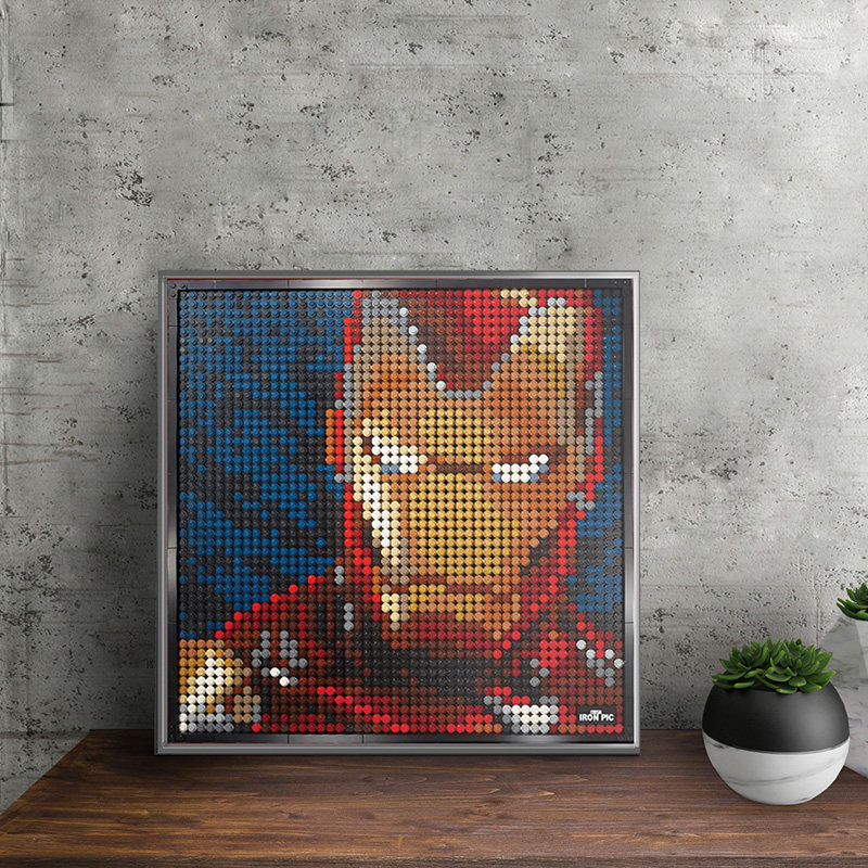 lego乐高31199钢铁侠蝙蝠侠31205马赛克像素颗粒通用塑料积木