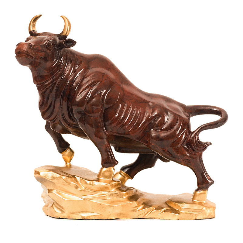 之美牛气冲天摆件铜牛扭转乾坤工艺品牛年吉祥物玄关摆件