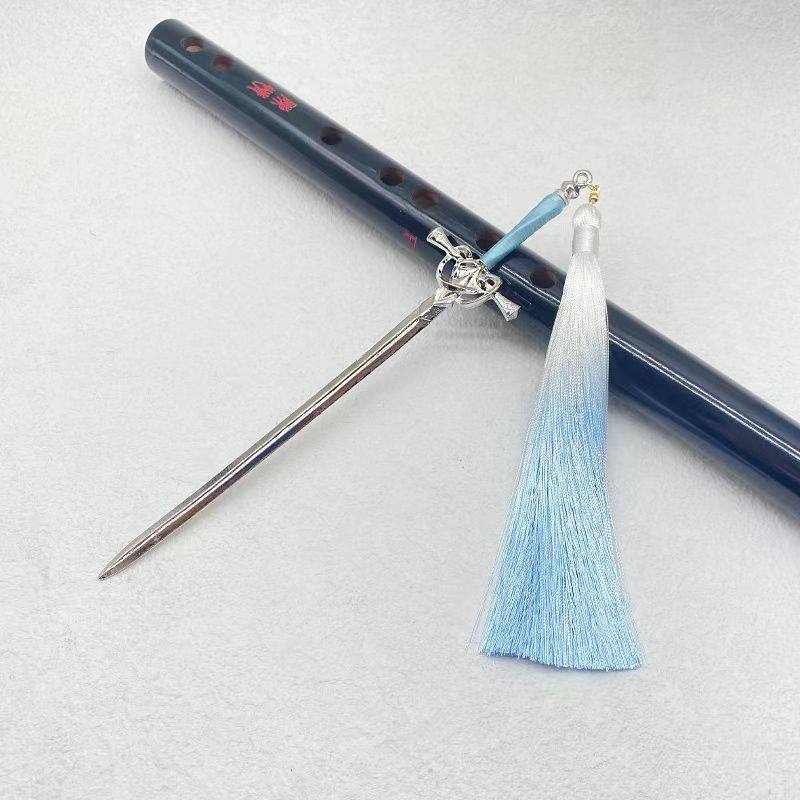 古风流苏剑簪又帅又飒汉服发簪风发步摇头饰发饰