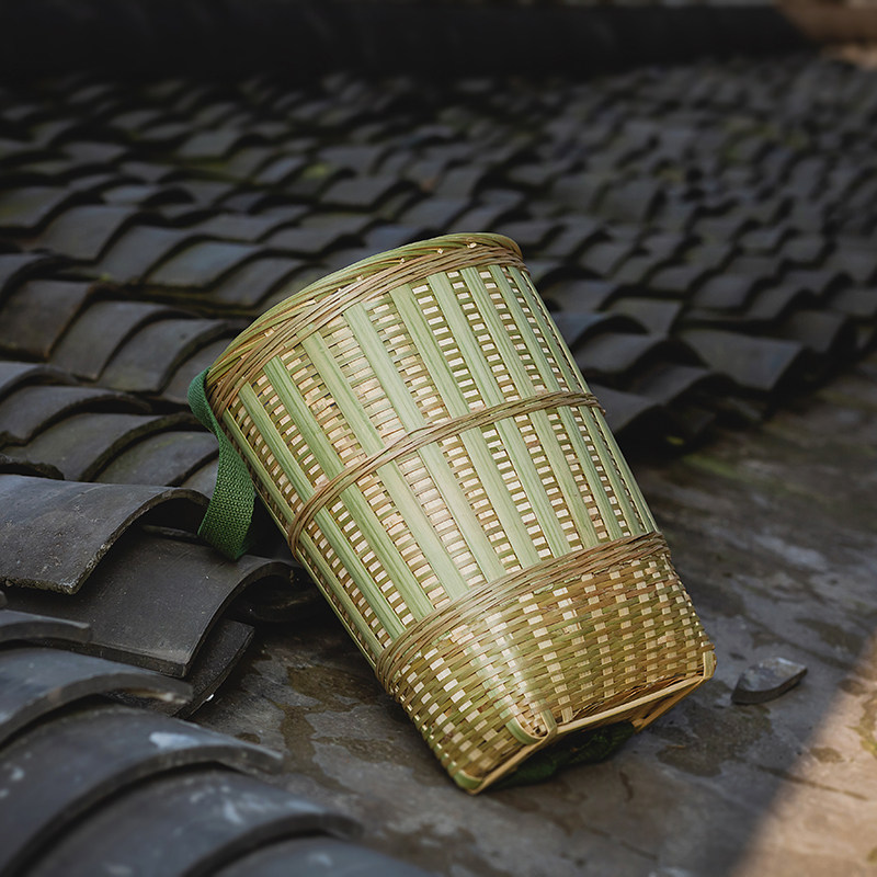 农村手工竹编背篼背篓竹背筐夹背儿童竹编