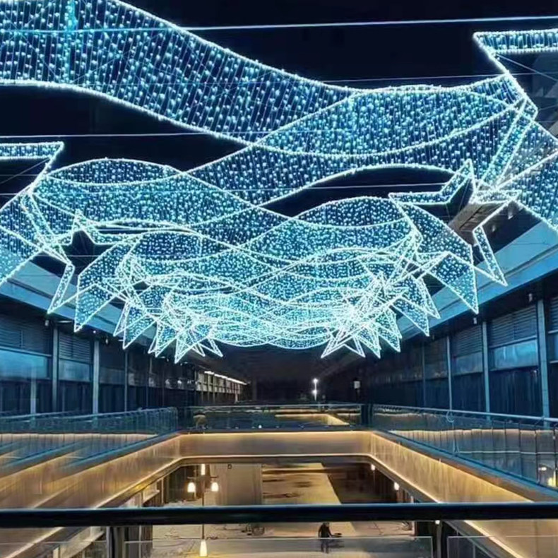户外商业广场步行街长廊跨街装饰led天幕幕灯装饰灯