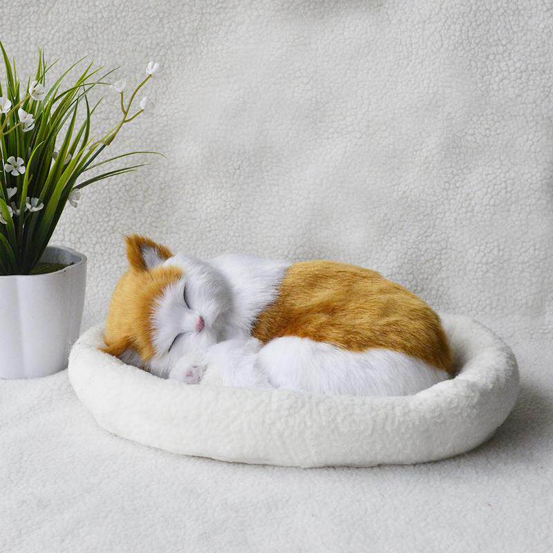 日本hrd布偶玩偶公仔会呼吸的猫咪毛绒玩具模型仿真仿真