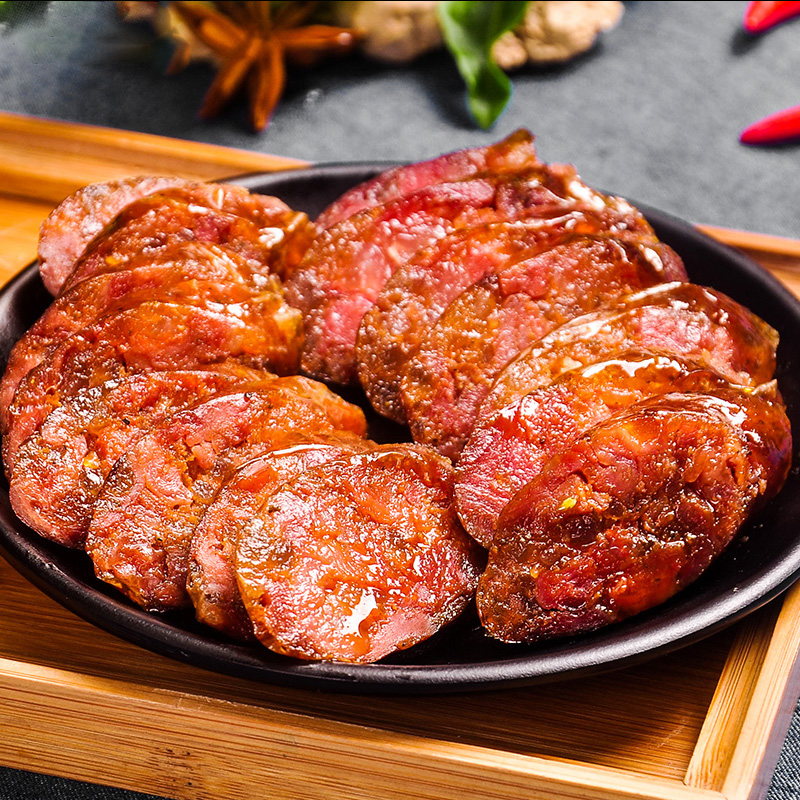 长阳特产年货精品金梅腊制烟熏麻辣香肠400g香肠