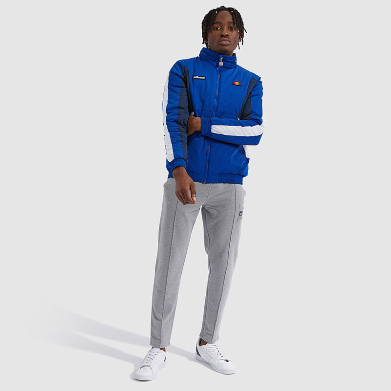 ellesse2020男款潮牌时髦撞色拼接拉链保暖舒适棉服外套shc07334