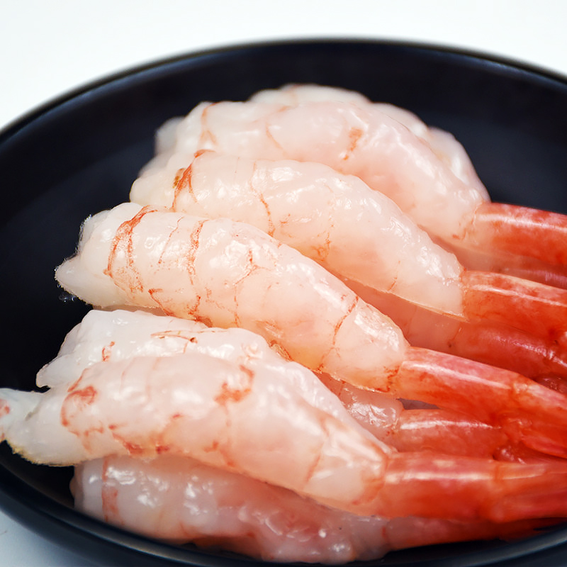 北极甜虾刺身即食30尾去壳生吃冷冻鲜活冰鲜冻虾