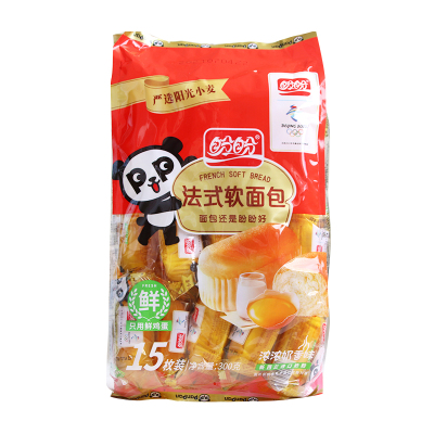 盼盼食品早餐零食法式面包香味300g休闲办公批发传统西式糕点