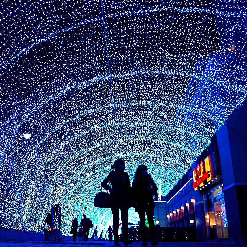 灯光定制户外天幕灯饰花灯造型古镇长廊大型装饰灯