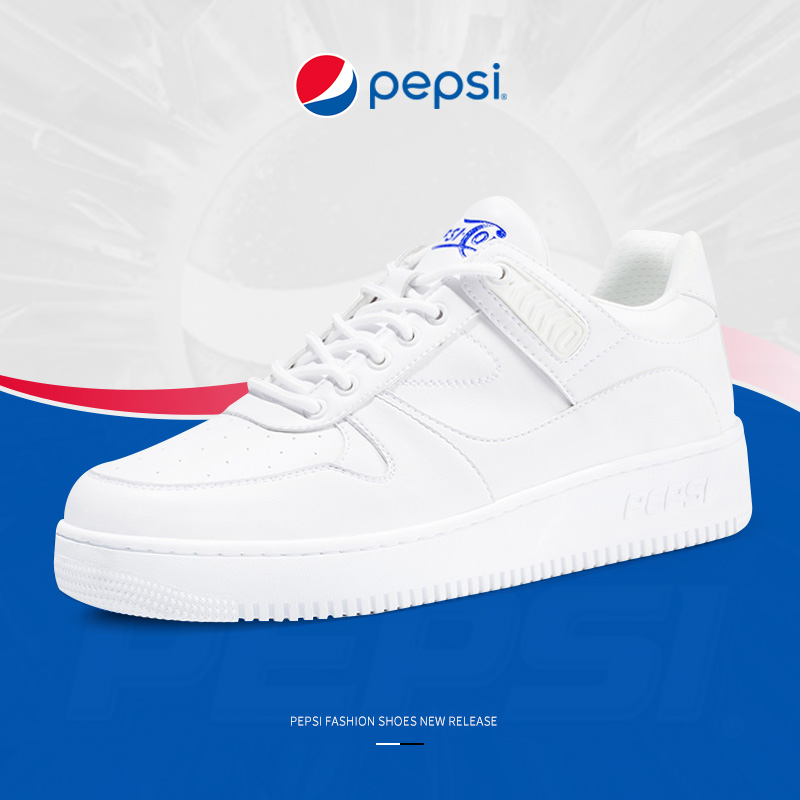 Pepsi/百事男鞋夏款潮鞋空军一号板鞋AJ小白鞋男夏季情侣休闲白鞋