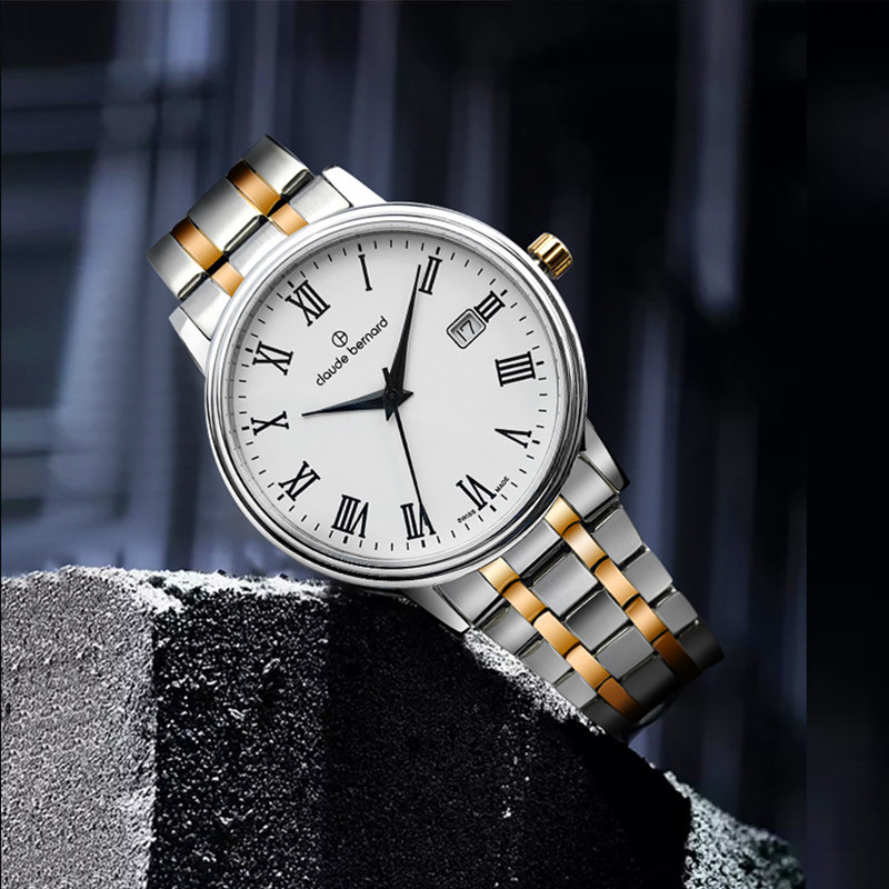 claudebernard歌贝纳瑞瑞士手表时尚真皮表带腕表瑞士腕表