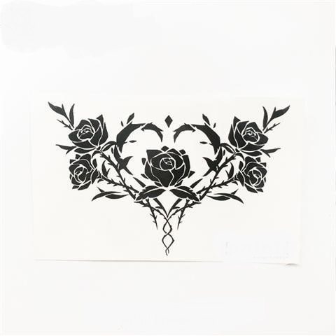 淫纹情趣纹身夫妻性感贴纸锁骨小腹过膝防水身体彩妆