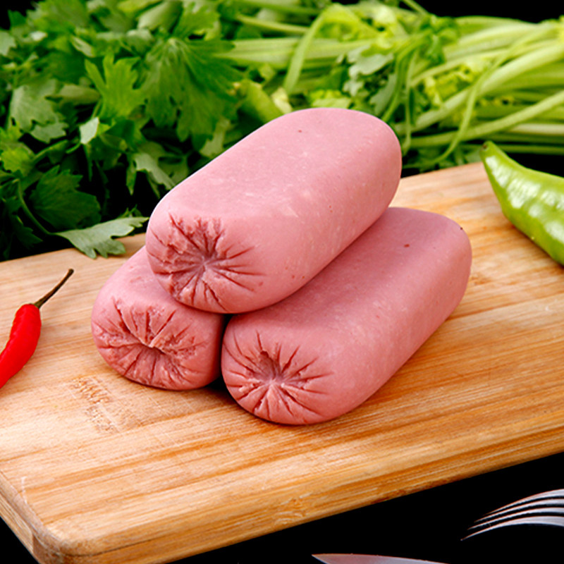 双汇火腿肠方腿午餐220g美味盐水香肠三明治饭店包装即食肠类