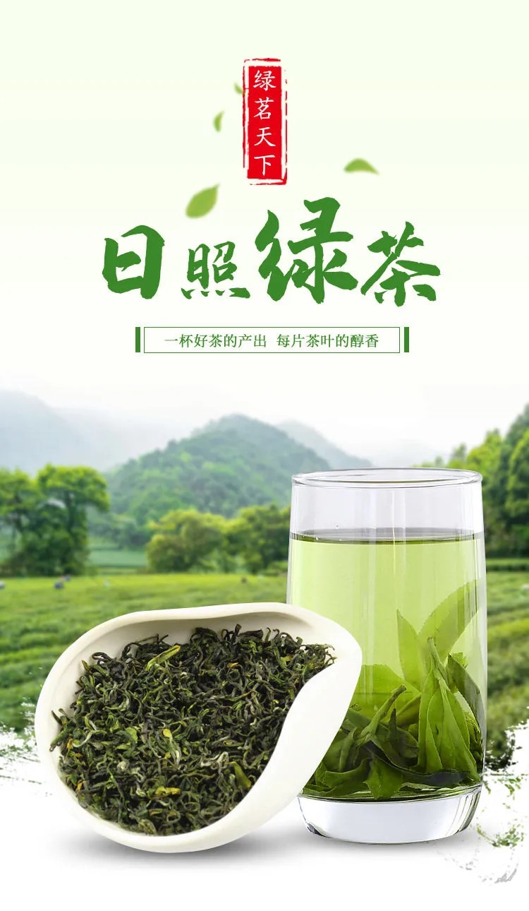 绿茶日照250g袋装特级2021新茶浓香型高山云雾日照绿茶