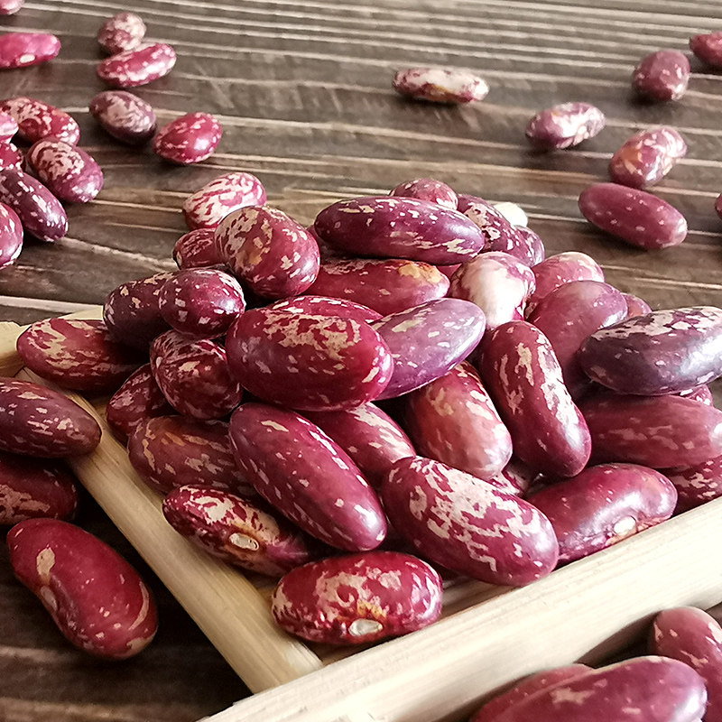 东北北大饭豆500g黑龙江农家新花腰豆自产红花其它
