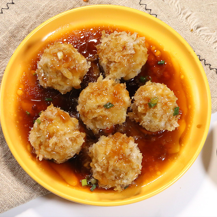宴球商用海宁食材特产新鲜美味海鲜煮汤清蒸鸡肉丸
