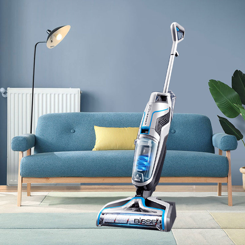 必胜无线洗地机吸尘器大吸力家用手推吸尘拖地一体洗地机