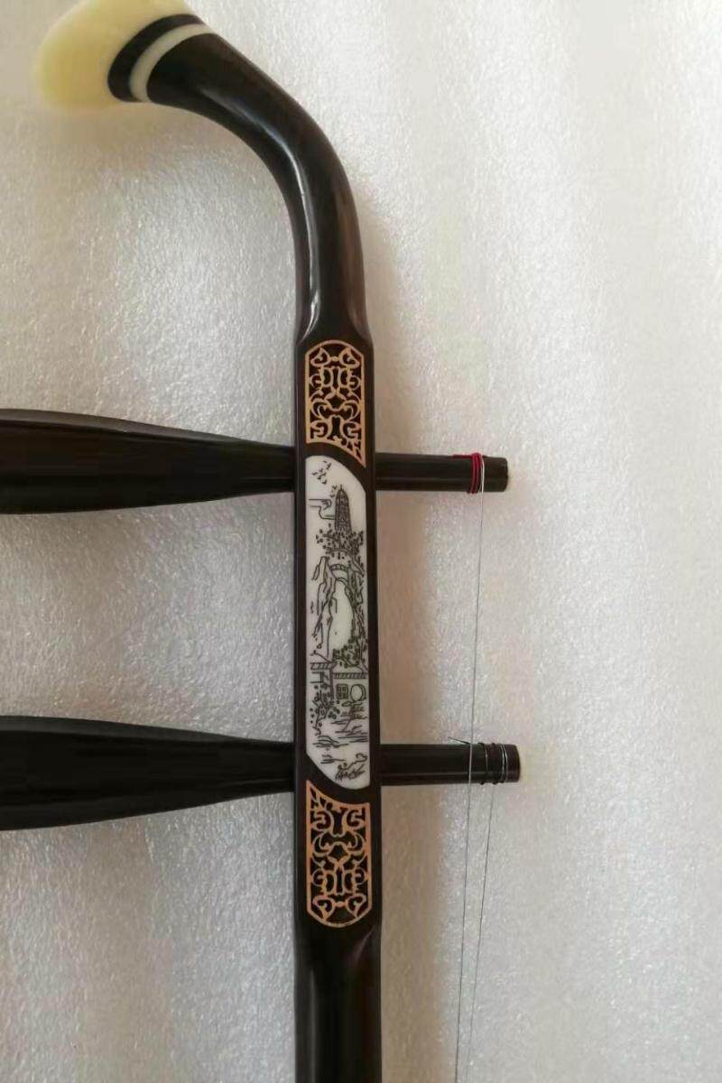 紫檀二胡胡琴日本fg龙头高胡杆红花梨红檀二胡