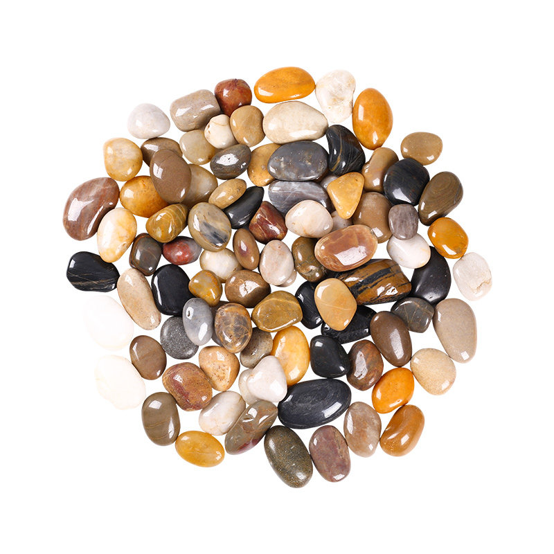 50斤鹅卵石抛光雨花石原石天然小石子庭院铺路造景鹅卵石