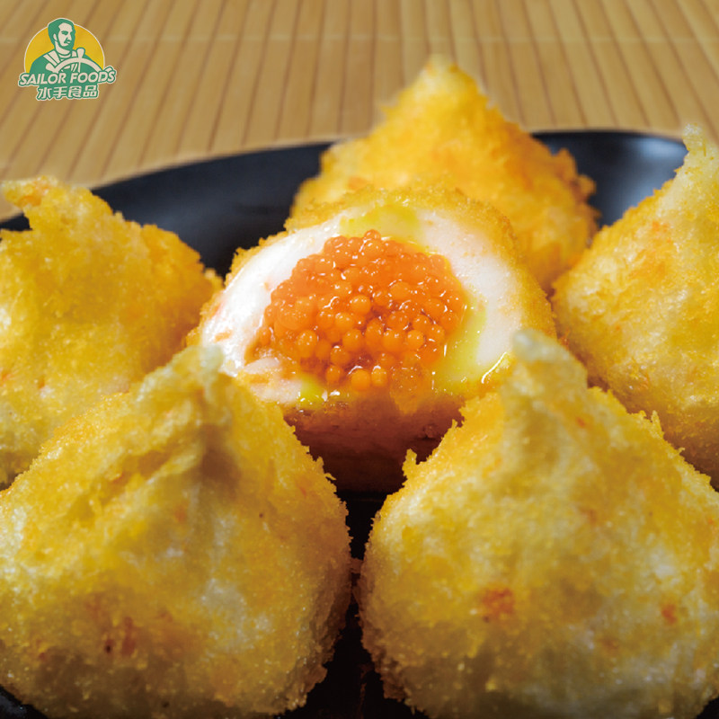 水手食品蟹味球蟹膏宝火锅食材包心鱼丸子麻辣烫鱼丸