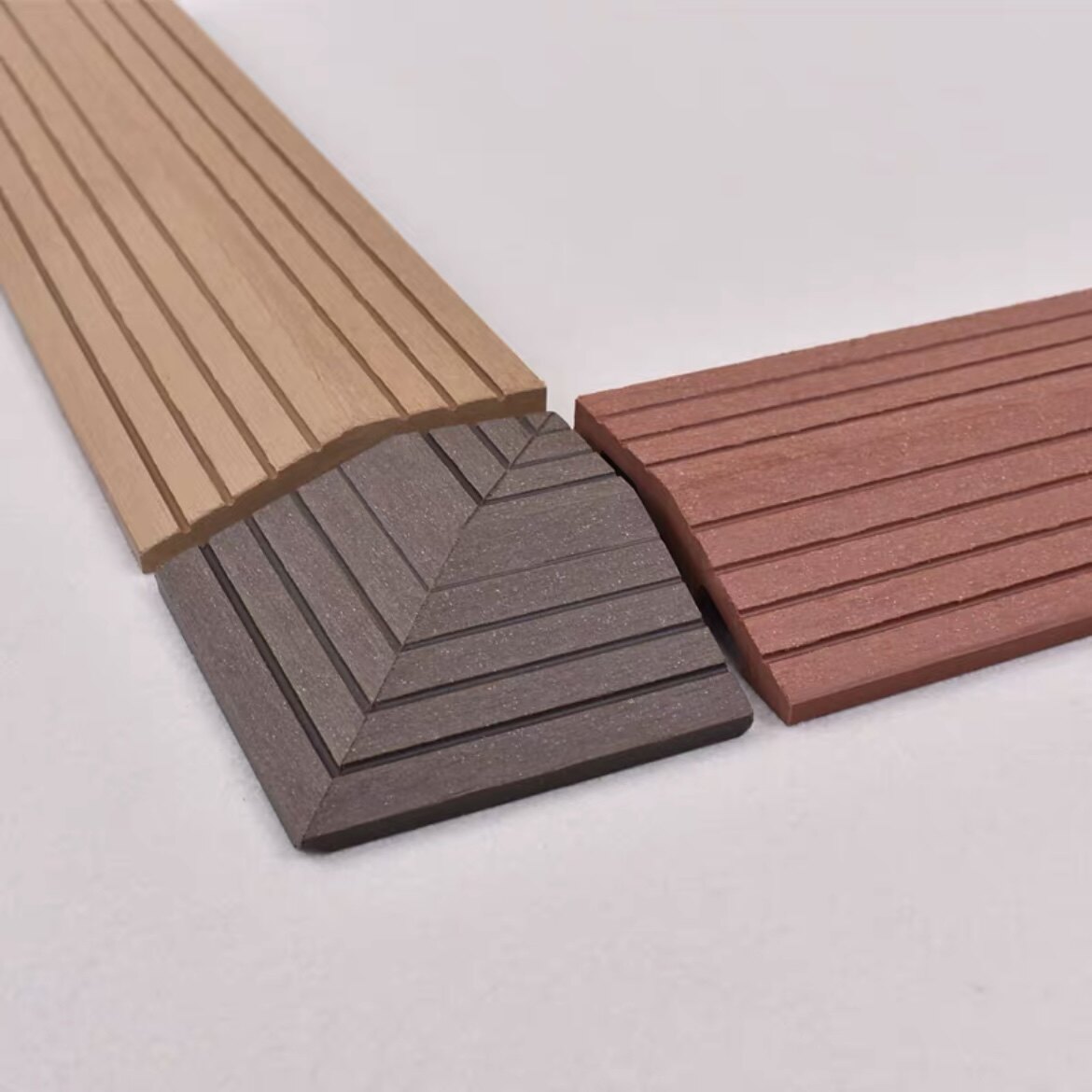 塑木地板封边条户外阳台自铺