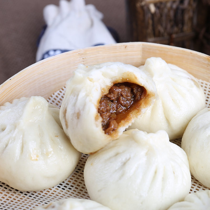 叉烧小笼包480g港式早茶点心方便速冻微波早餐包点