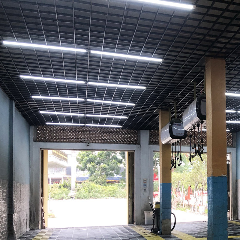 洗车汽车美容工位维修车间专用灯光车房照明灯led支架灯