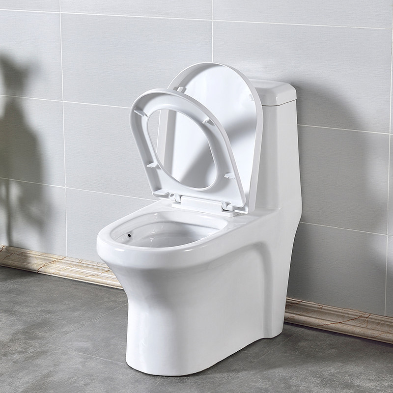 家用小户户型卫生间普通抽水马桶陶瓷虹吸防臭节水普通坐便器