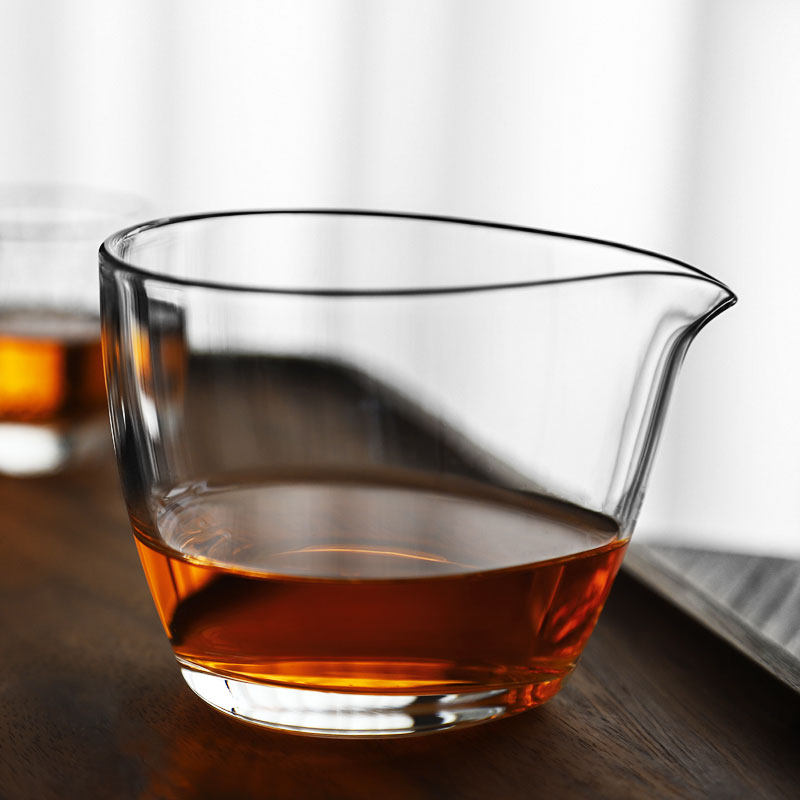 日式功夫茶功夫茶海加厚匀杯茶器手工水滴杯水公道杯