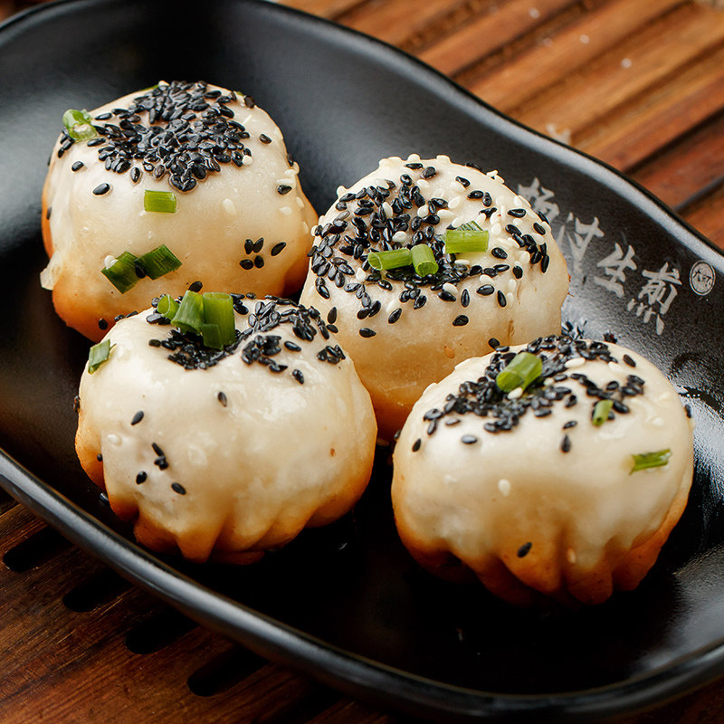 杨过鲜肉生煎早餐方便菜便菜面食速冻半成品小笼包点