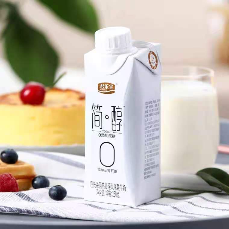 君乐宝简醇梦幻盖无糖酸奶250g10瓶