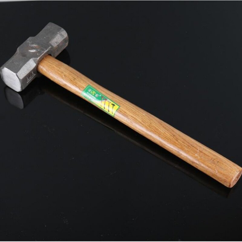 锤子纯钢头大木工电工石工木柄方头大榔头角铁木工锤