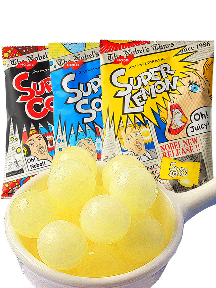日本进口诺贝尔超酸noble汽水变态爆酸网红休闲糖果