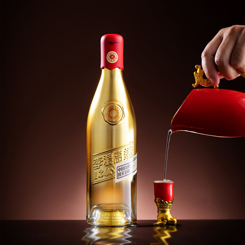 李渡高粱粮食官方1308白酒52度酒礼盒装礼品国产白酒