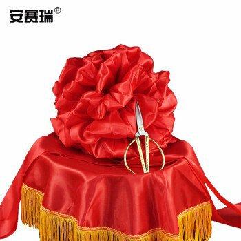安赛赛瑞剪彩套装表彰颁奖大红大红花花球12人节庆布艺用品