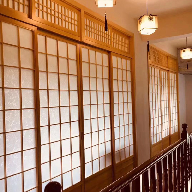 日式门窗格子中式新中式定制推拉门门障折叠室门和室门