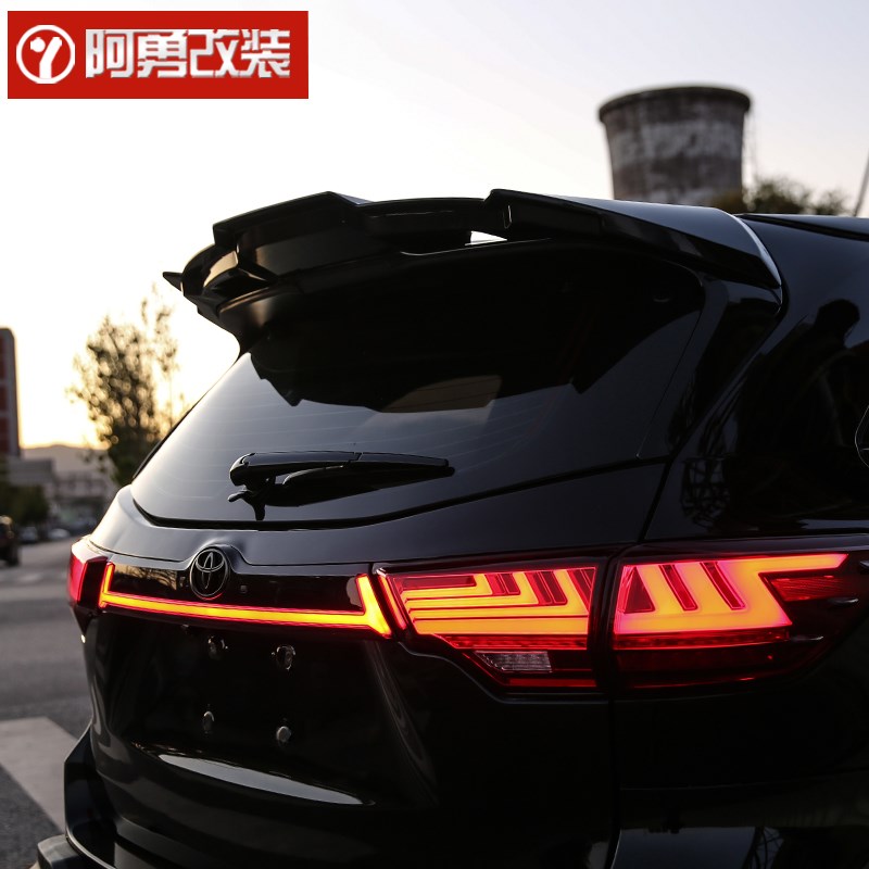 适用于1520款汉兰达尾翼尾门中翼专用顶翼风翼阿勇改装尾翼