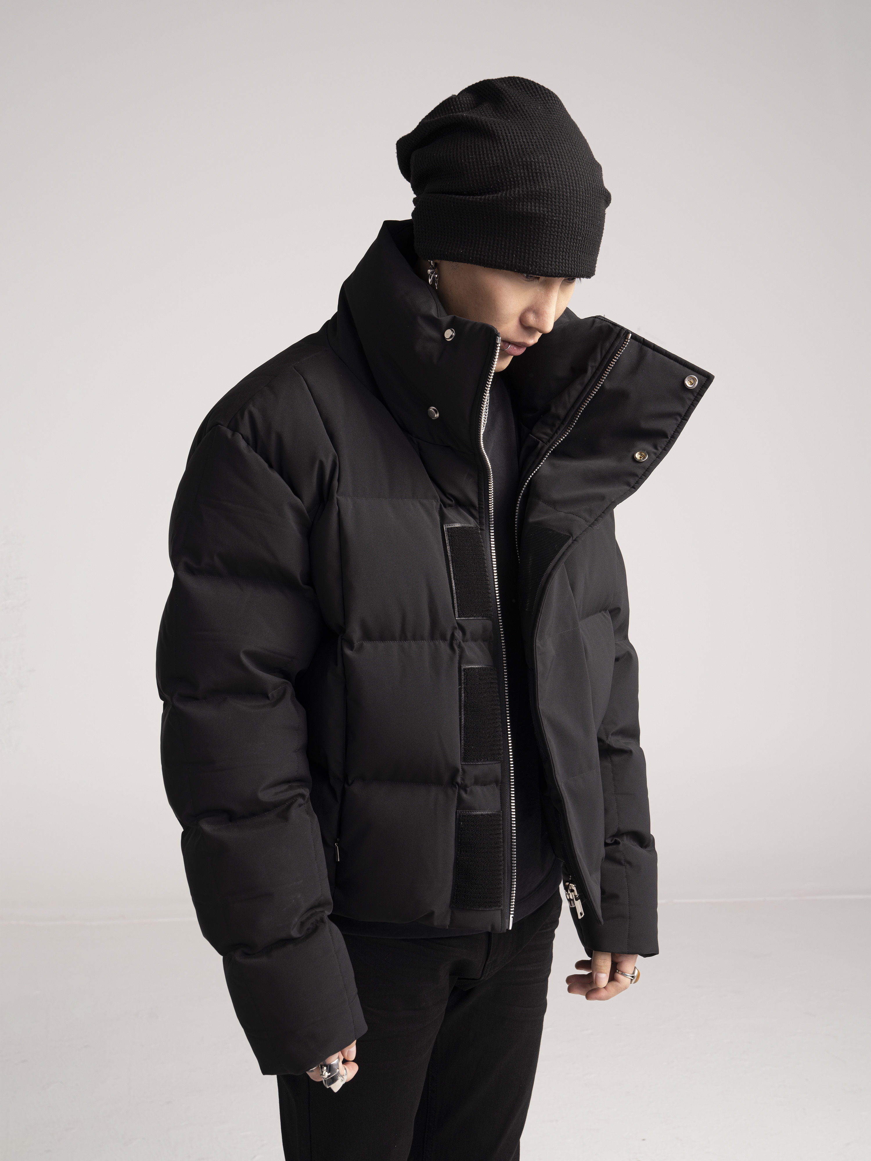 eodup22fw限定定版先锋短款宽松廓形加厚高蓬羽绒服