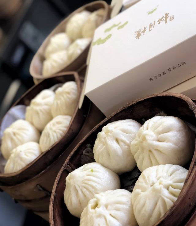 上海老字号松月楼净素香菇菜包早餐素菜烧麦素食包点