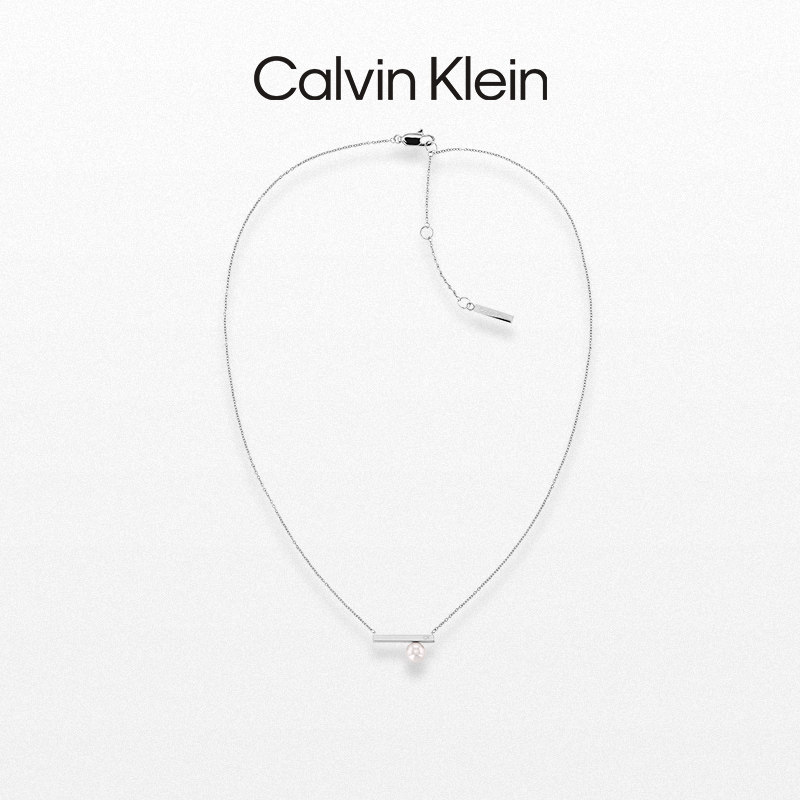 七夕礼物calvinklein官方正品ck高级小珍珠设计女士项链