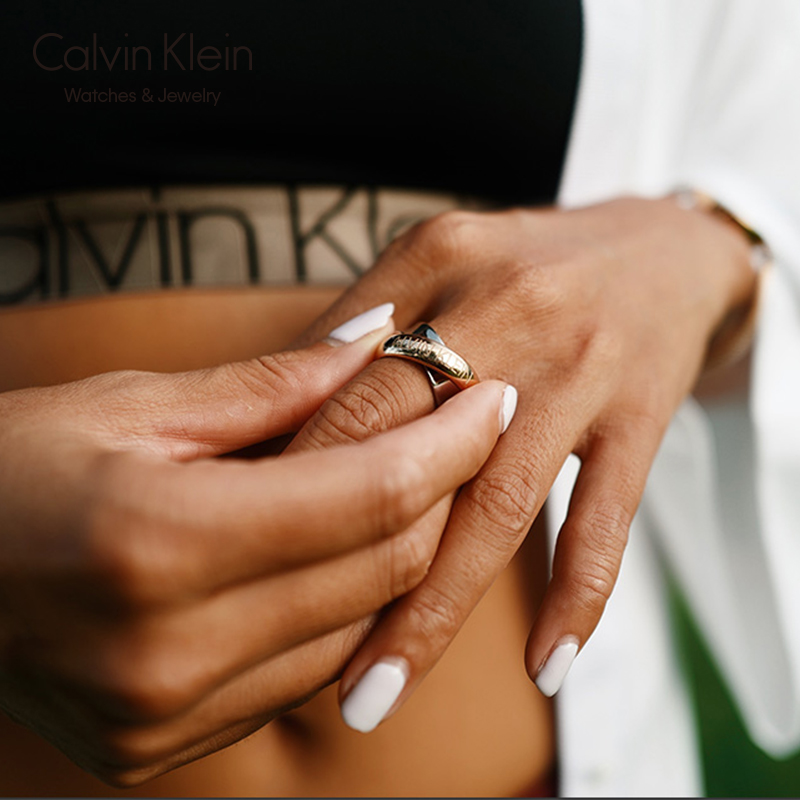 官方calvinklein凯文克莱饰品ck缠绕戒指